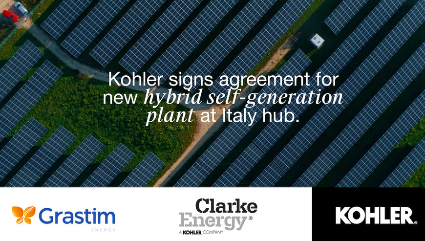 Kohler and GRASTIM sign agreement for hybrid photovoltaic/trigeneration plant